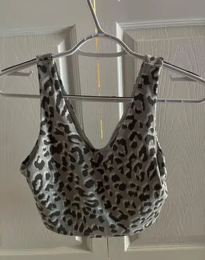 Aerie Sports Bra Leopard Print thumbnail 1