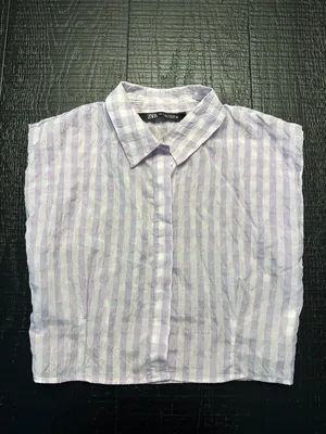 ZARA Plaid Top thumbnail 1