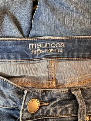 Maurice’s Everflex High-waisted, straight-leg blue jeans thumbnail 4