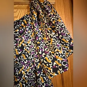 Nasty Gal Abstract Print Puff Sleeve Square Neckline Mini Dress‎ Size Medium thumbnail 8