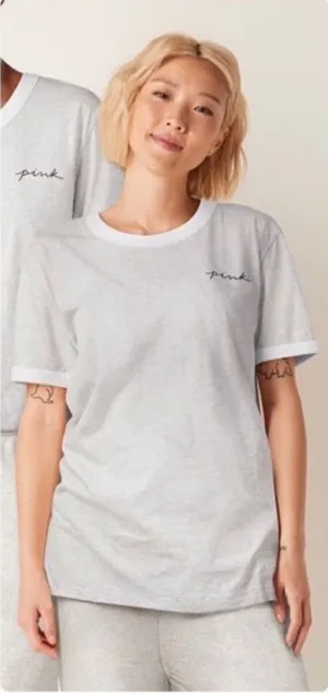 PINK Victoria's Secret Heather Gray Tshirt thumbnail 1