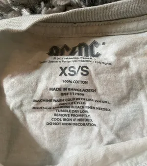 AC/DC Oversized Tie Dye Band Tee T thumbnail 2