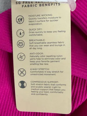Spiritual Gangster Love Sculpt 7/8 Leggings XS S Magenta Ribbed NWT thumbnail 7