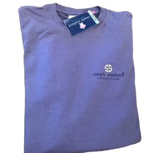 Simply Southern Delaware LS Crewneck Tee Plum M Graphics Long Sleeve Crewneck thumbnail 3