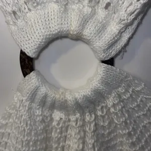 Long Sleeve Crochet Knit Cutout Beach Cover Up Dress Beach Resort Vacation thumbnail 3
