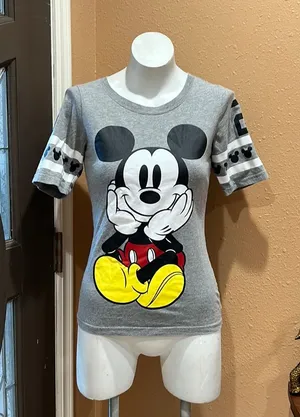 Disney Mickey Mouse gray T-shirt thumbnail 1