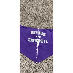 Hype and Vice NYU New York University Bandana Tube Top Purple XL NEW thumbnail 7