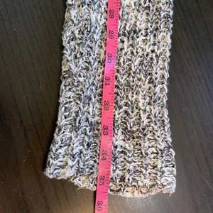 American Eagle Knit Sweater Womens‎ Large L Gray White Oversized Loose Fit thumbnail 12