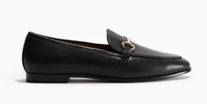 Black Loafers with Gold Detail thumbnail 1