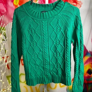 010. Gap green cable knit sweater Size S thumbnail 1