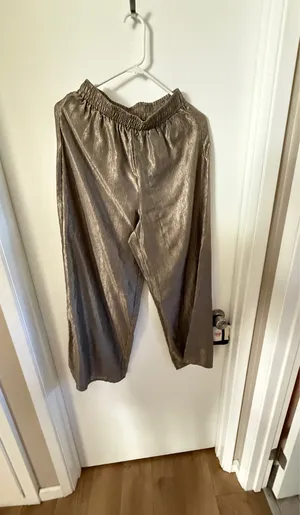 Wide legs pants Gold Size M thumbnail 9