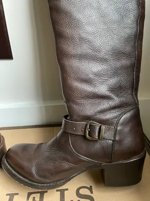 Stetson Bianca Over The Knee Brown Leather Zipper Fashion Riding Boots thumbnail 6