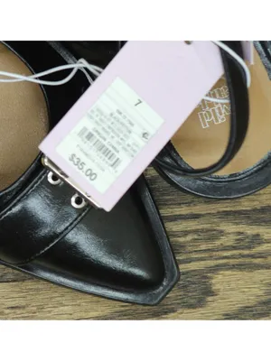 Wild Fable Womens Peyton Double Buckle Slingback Flats 90511436 Black 7M thumbnail 7