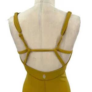 Free‎ People Movement All Star Onesie Jumpsuit Alchemy Yellow Size Medium thumbnail 8