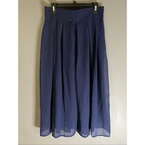 Boutique Navy Pleated Straight Skirt Size XXL NWOT thumbnail 4
