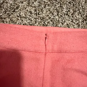 Loft Pink Wool Blend Faux Wrap Mini Skirt Size 6 Coral A-Line Button Detail thumbnail 5