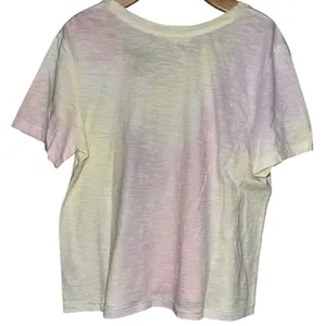 LoveShackFancy Women’s Size M Pastel Tie Dye Print Scoop Neck T-Shirt thumbnail 2