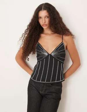 Abercrombie & Fitch Beaded Cami Tank thumbnail 3