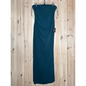 Lulus Foxy Emerald Green Strapless Maxi Dress Bridesmaid Party Wedding Large thumbnail 2