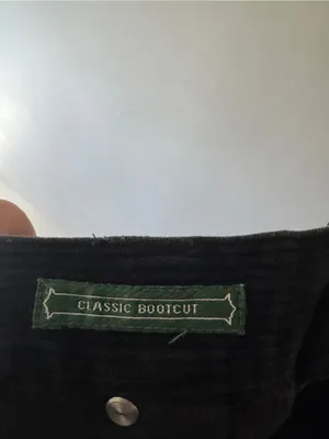 Ralph Lauren Jeans Company Vintage‎ Classic Bootcut Corduroy Pants Sz 10 Black thumbnail 4