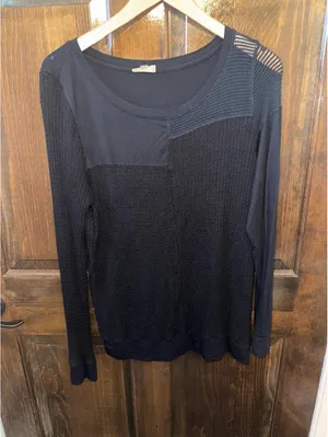 a mixed-media, long-sleeve top from AG Adriano Goldschmied thumbnail 1