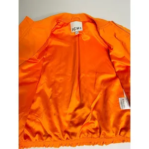 Anthropologie ICHI IHELISO JA Bomber Jacket size 38/ Medium Orange Full zip thumbnail 10