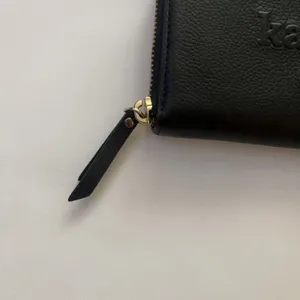 Kate Spade Neda Larchmont Avenue Pebble Leather Embossed Logo Black Wallet thumbnail 4