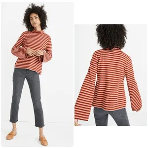 Madewell Wide-Sleeve Turtleneck in Westwater Stripe thumbnail 2