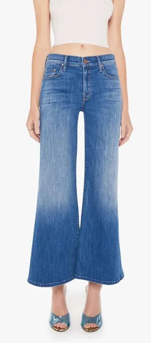Mother The Down Low Twister Ankle Low Rise Wide Leg Jeans Women’s Sz 28 thumbnail 1