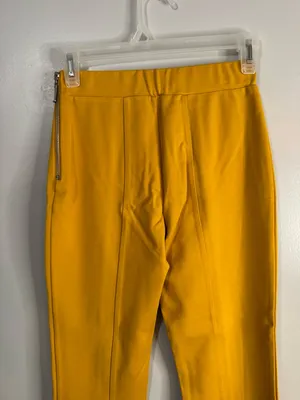 Lovers + Friends Mustard Yellow Straight Leg Pants Size XS thumbnail 8