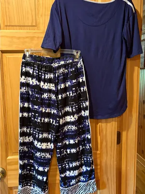 Cuddl Duds two-piece lounge or pajama set women’s S thumbnail 2