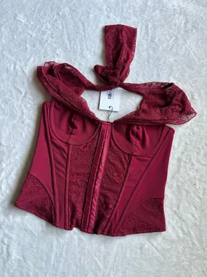 Outcast Clothing Philippa Top Deep Red thumbnail 5