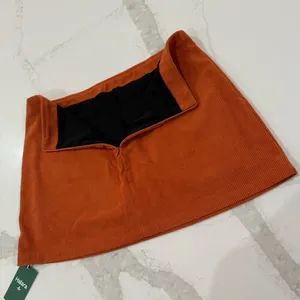 Halara NWT High Waisted 2-in-1 A Line Mini Corduroy Skort Women’s XL Baked Clay thumbnail 11
