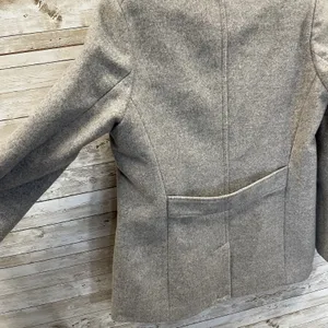 Old Navy‎ Womens M Peacoat Wool Blend Gray Winter Coat Jacket Double Breasted thumbnail 6
