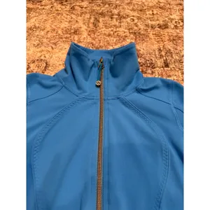 Lululemon Asana Zip Up Jacket Womens 2 Blue Fitted‎ Athleisure Yoga thumbnail 5