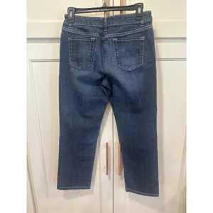 Boden Women Dark Wash Straight Leg Denim Jeans Blue Size 10R Stretch Capri thumbnail 4