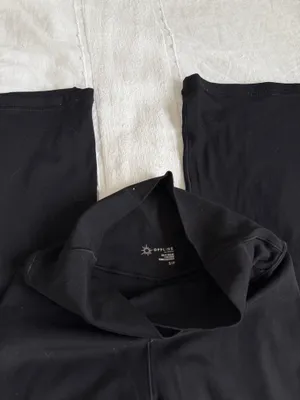 Offline by Aerie black crossover high rise flare leggings thumbnail 3