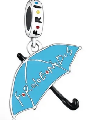 FRIENDS TV show .925 Blue Umbrella Charm Pendant thumbnail 1