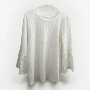 Anthropologie Entro Bell Sleeve blouse Top XLARGE Boat Neck Anthro thumbnail 2