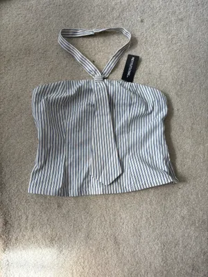 Pretty Little Thing Striped Halter Top thumbnail 3