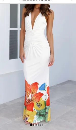 white hello molly dress NWT thumbnail 1