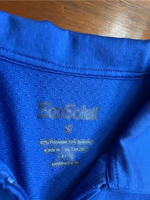 San Soleil SoCool Golf Tennis Long Sleeve Mesh Panel Shirt UPF 50 Sz S 💚🎀 thumbnail 10