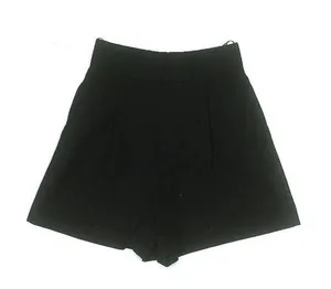 Zara black high waisted trouser shorts thumbnail 1