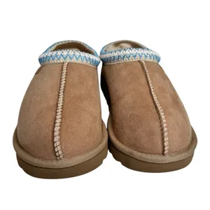 Ugg Tasman Regenerate‎ Slippers Sand with Light Blue Accents Women's Size 6 thumbnail 3