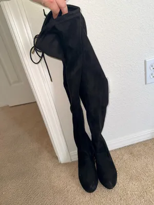 Knee high black boots Size 7.5 thumbnail 2