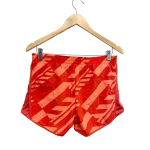 Nike Dri-FIT Running Shorts Red Orange Geometric Graphic Print Size Small thumbnail 4