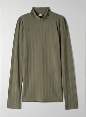 Aritzia/Wilfred Free Only Turtleneck - Green in Size XS thumbnail 1