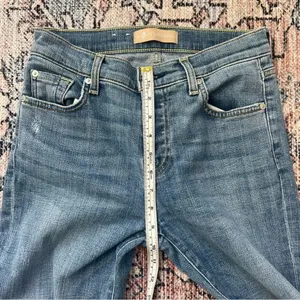 7 for All Mankind High Waist Josephina Designer Denim Jeans Size 24 Button Fly thumbnail 6