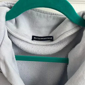 Brandy Melville Light Gray Quarter-Zip Sweater thumbnail 2