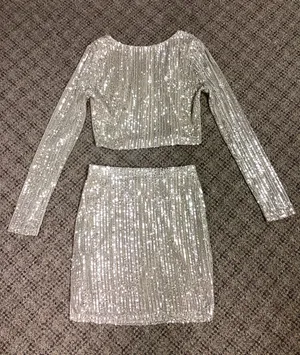 Lovely Day Champagne Sequins 2 Pc. Size S thumbnail 1